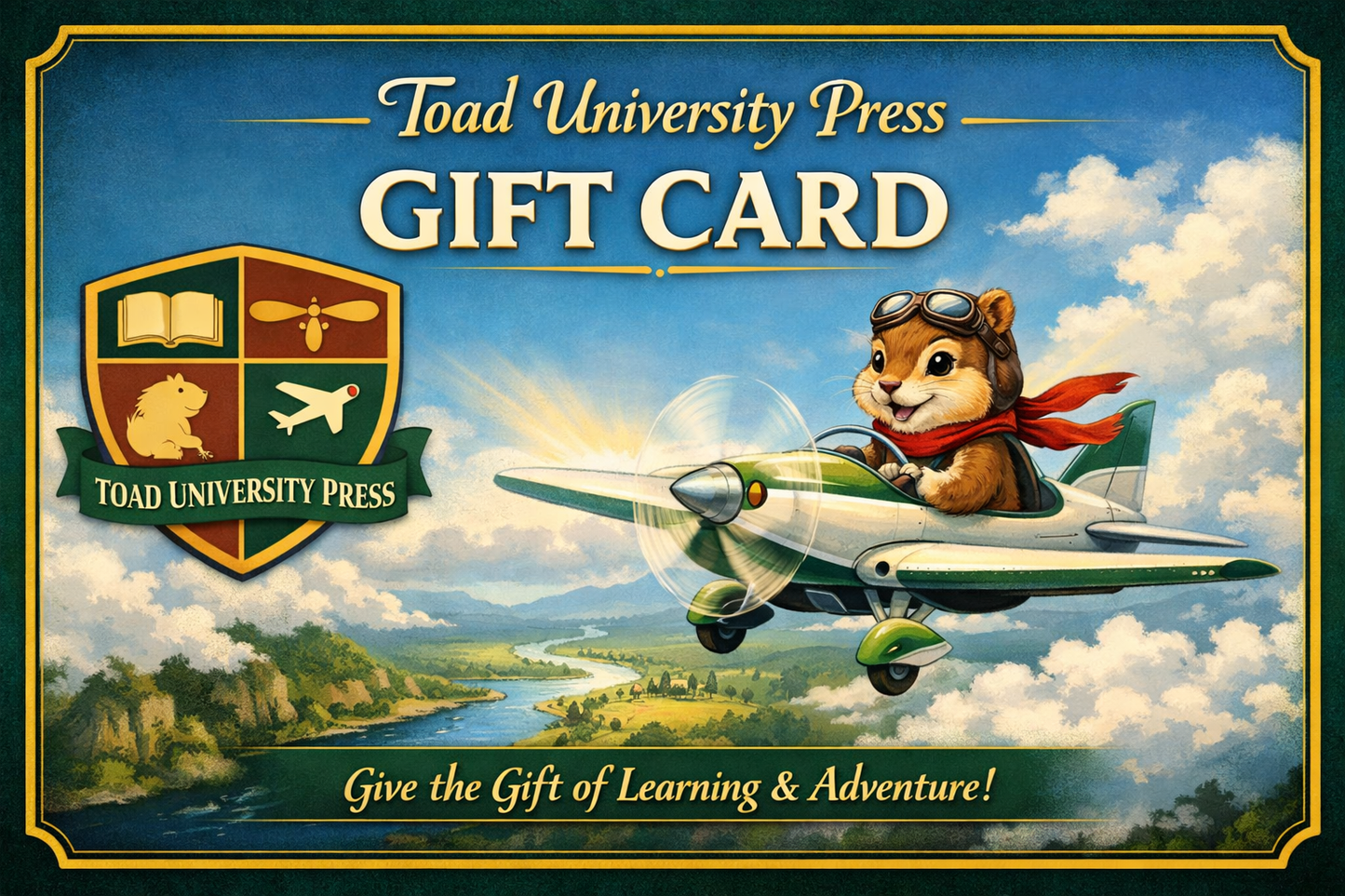Toad University Press Gift Card (good for anything in our catalog)